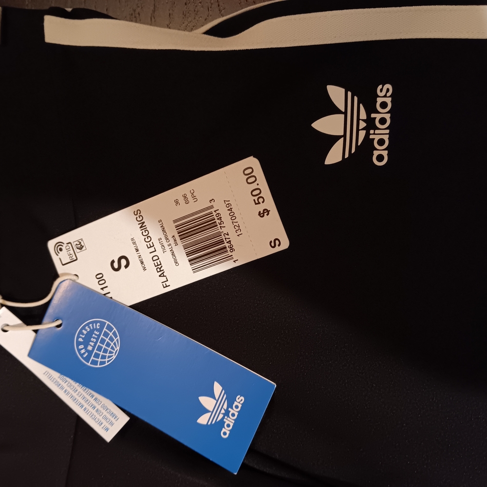 Adidas Black Flared Leggings